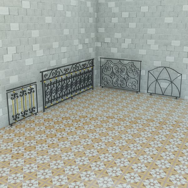 Barandales Artísticos 3DMax 2011