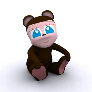 BEAR KID (Rigged 3D MODEL)