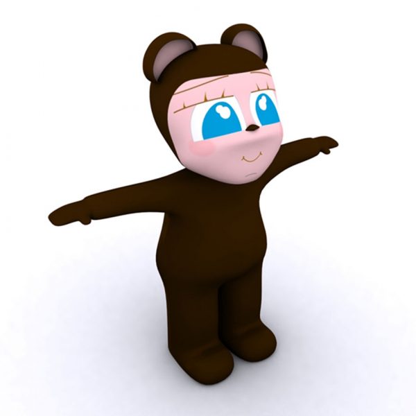 BEAR KID (Rigged 3D MODEL) - Imagen 7