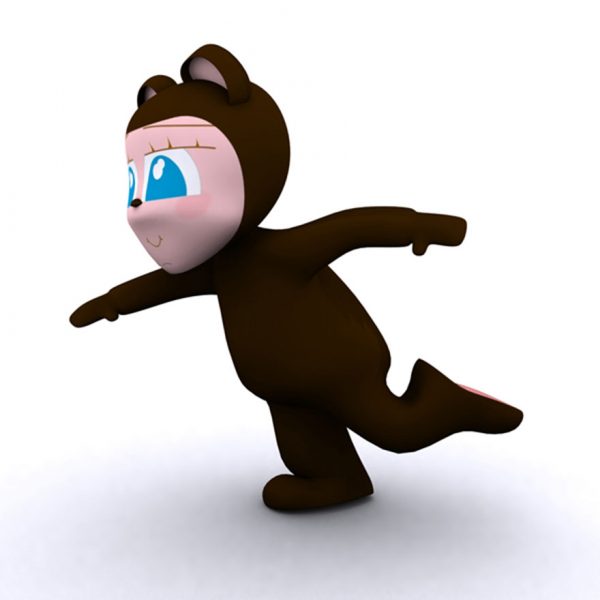 BEAR KID (Rigged 3D MODEL) - Imagen 3