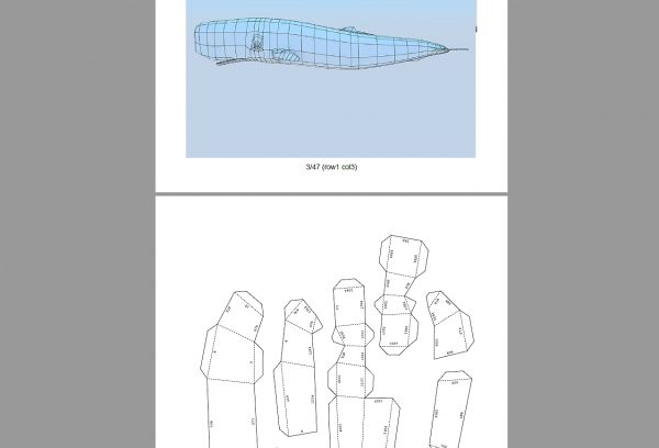 Ballena Colgar Papercraft PDO/PDF - Imagen 3