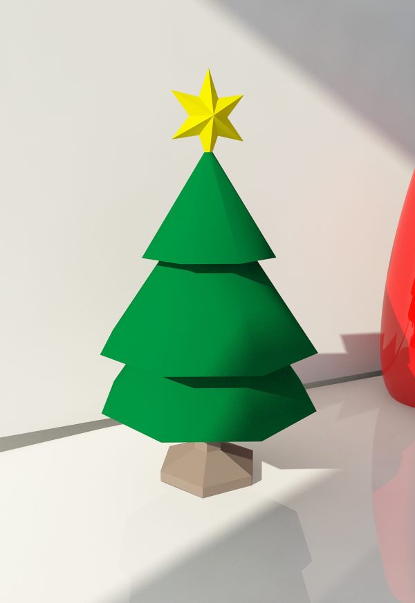 Árbol de navidad decoración (Papercraft) - Imagen 4