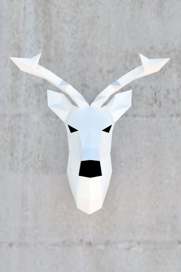Venado Papercraft Pared decoración - Imagen 8