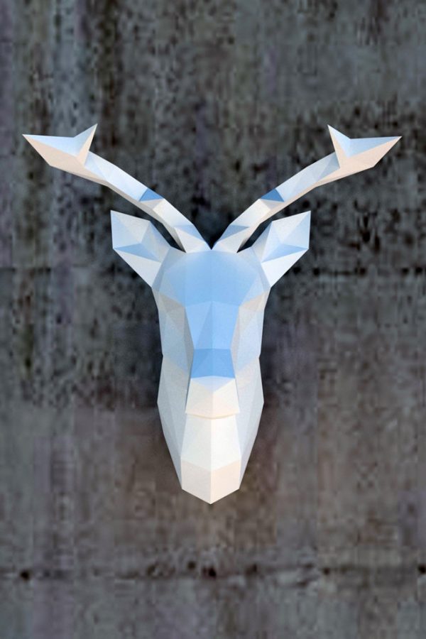 Venado Papercraft Pared decoración - Imagen 5