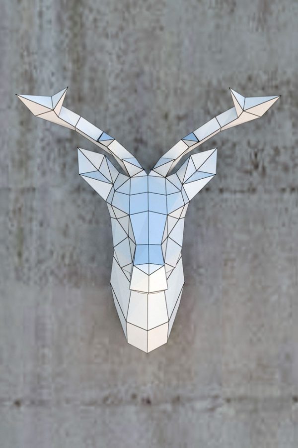 Venado Papercraft Pared decoración - Imagen 6