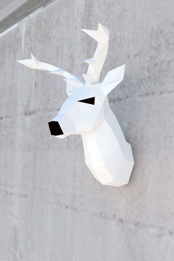 Venado Papercraft Pared decoración - Imagen 7