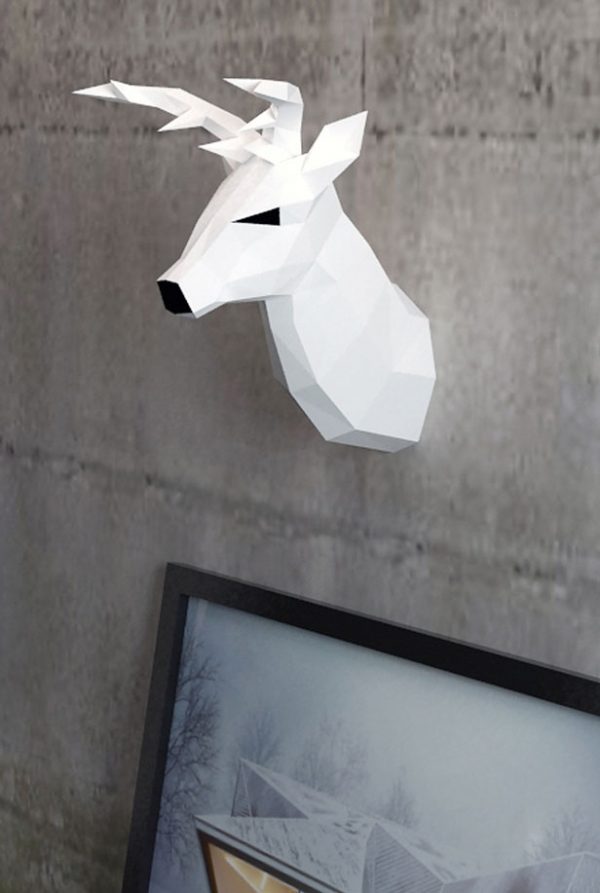 Venado Papercraft Pared decoración - Imagen 9