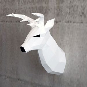 Venado Papercraft Pared decoración