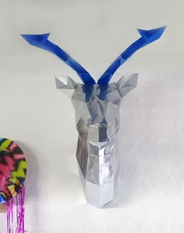 Venado Papercraft Pared decoración - Imagen 3