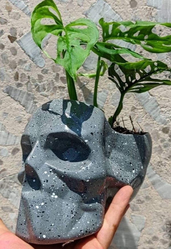 Molde MACETA Calavera GRANDE STL Para impresión 3D - Imagen 8