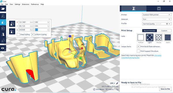 Molde MACETA Calavera GRANDE STL Para impresión 3D - Imagen 9