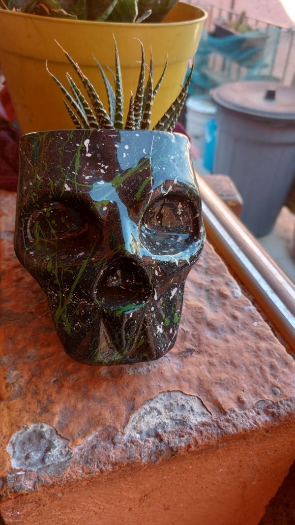 Molde MACETA Calavera GRANDE STL Para impresión 3D - Imagen 3