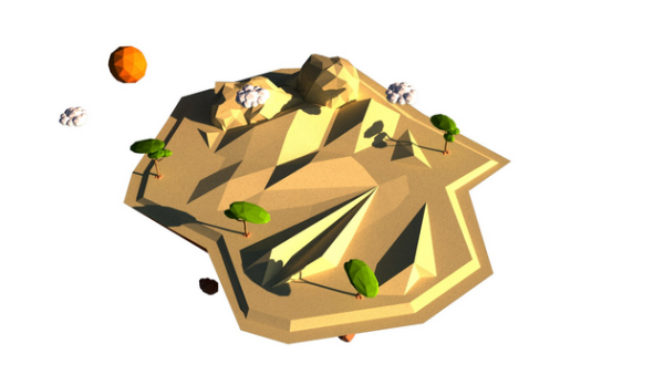 Island Low Poly 2 - Imagen 3