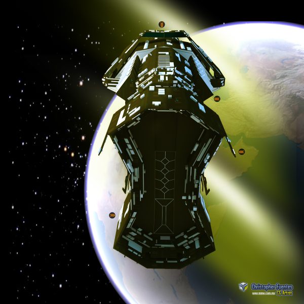 SpaceShip Cargo Modelo 3D - Imagen 3