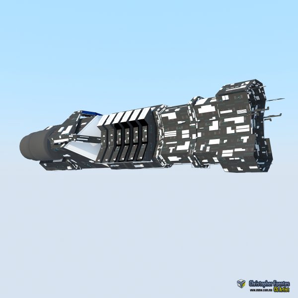 SpaceShip Cargo Modelo 3D