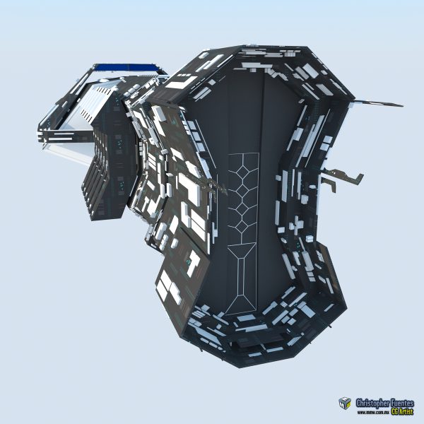 SpaceShip Cargo Modelo 3D - Imagen 5